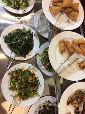 Buffet at Bo De Chay - Market and Restaurant in Hanoi