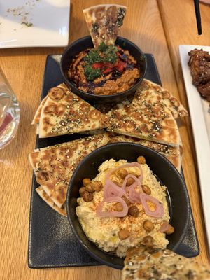 Dip platter  at Pure Kitchen - Richmond Rd in Ottawa
