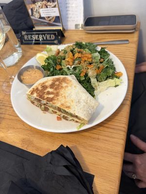 Sandwich and Caesar saladd  at Pure Kitchen - Richmond Rd in Ottawa