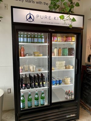 Quick take-out fridge at Pure Kitchen - Richmond Rd in Ottawa