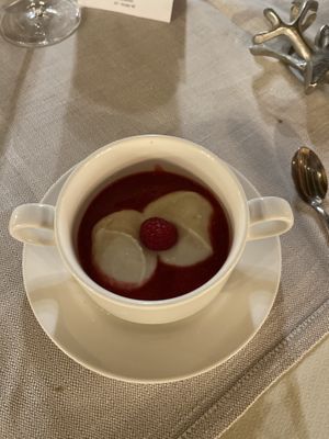 Dessert: vanilla cream   at Naturhotel LechLife in Wangle