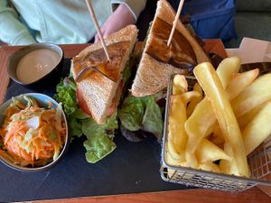 Lechlife Club Sandwich   at Naturhotel LechLife in Wangle