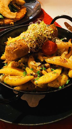 Beyond Meat Sausage.... this was awesome at Naturhotel LechLife in Wangle