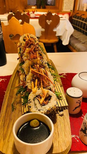 Sushi vegan at Naturhotel LechLife in Wangle