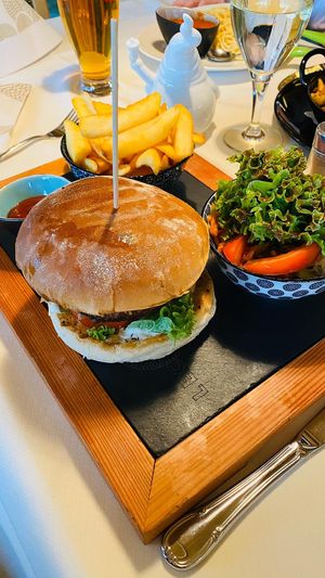 Beyond meat burger at Naturhotel LechLife in Wangle