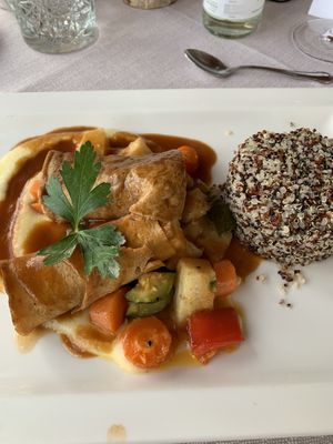 Seitanrouladen at Naturhotel LechLife in Wangle