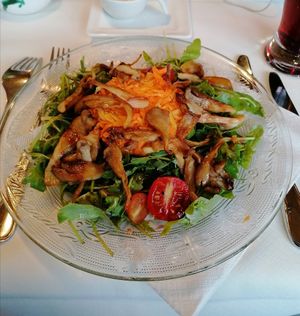 Gebratene Austernpilze at Naturhotel LechLife in Wangle