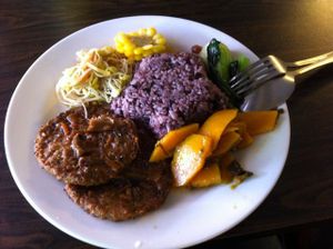 Aromatic XO Sauce Veggie Burgers, ¥20 at Refreshing Vegetarian Food in Guangzhou