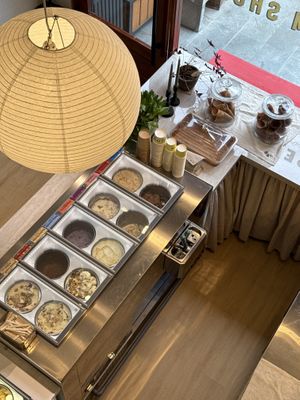 Ice cream station view from the 2nd floor  at Holy Moly Ice Cream in Ho Chi Minh City