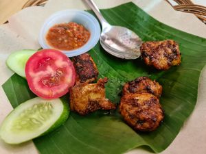Ayam bakar at Chan Wei Vegetarian in Jakarta
