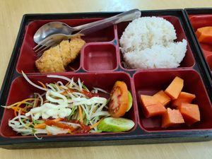 Bento Udang at Chan Wei Vegetarian in Jakarta