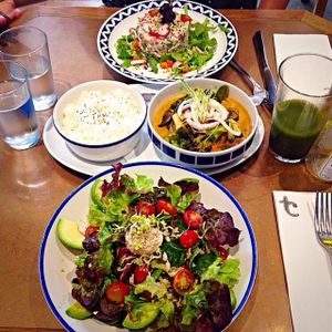 Lunch:) at Flax & Kale - Placa Castella in Barcelona