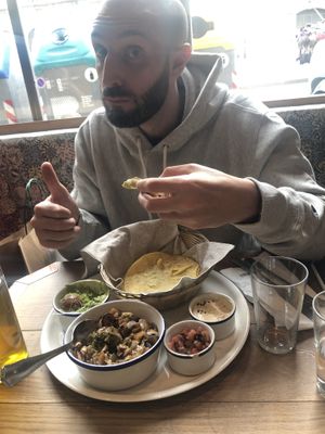 Tacos to share  at Flax & Kale - Placa Castella in Barcelona