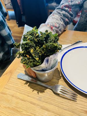 Kale Chips Thai style   at Flax & Kale - Placa Castella in Barcelona