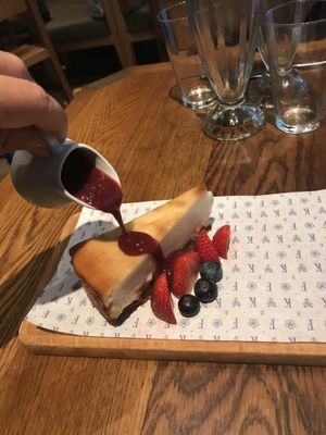 Cheesecake  at Flax & Kale - Placa Castella in Barcelona