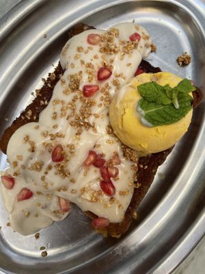 Vegan torrija  at Flax & Kale - Placa Castella in Barcelona