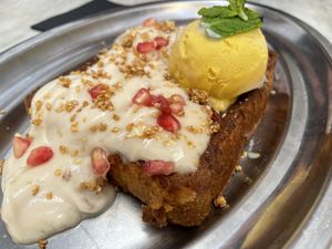 Torrija  at Flax & Kale - Placa Castella in Barcelona