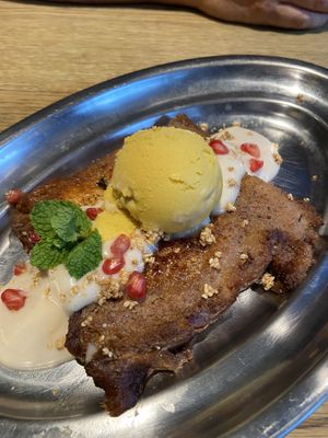 Thai french toast ✨  at Flax & Kale - Placa Castella in Barcelona