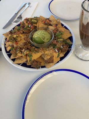 Vegan nacho plate   at Flax & Kale - Placa Castella in Barcelona
