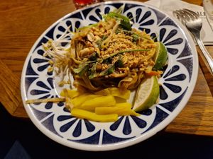 Pad Thai at Flax & Kale - Placa Castella in Barcelona