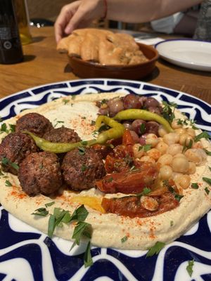 Hummus  at Flax & Kale - Placa Castella in Barcelona