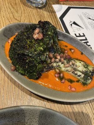 Roasted Broccoli  at Flax & Kale - Placa Castella in Barcelona