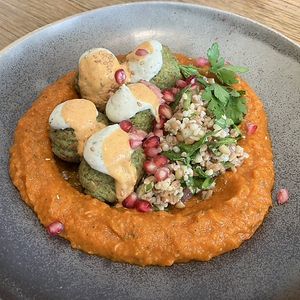 Falafel  at Flax & Kale - Placa Castella in Barcelona