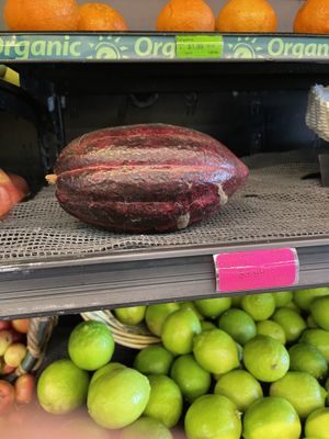 Cacao pod at Abundant Life Natural Foods in Hilo