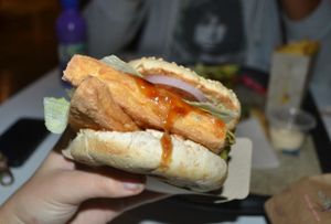 vegan tofu burger at BurgerFuel - Sowah Square in Abu Dhabi