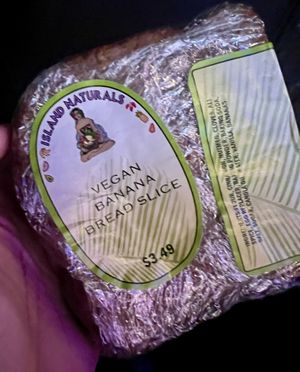 Banana bread #Veganuary at Island Naturals in Hilo