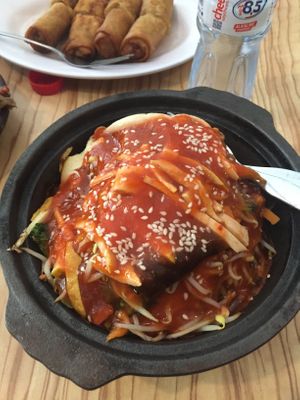 Bim Bim Bap at Ahimsa Vegan Lounge in Surabaya