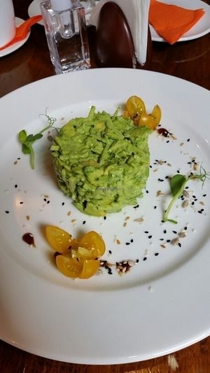 Avocado cucumber salad  at Green Pumpkin in Riga