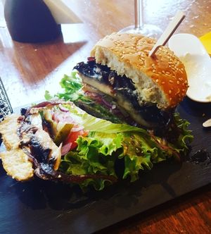 Burger  at Green Pumpkin in Riga