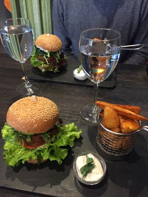 Amazing burgers! at Green Pumpkin in Riga