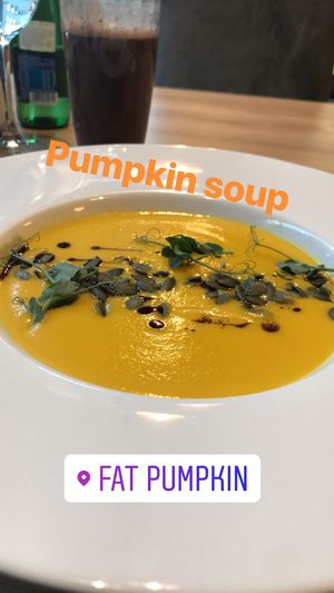 Pumpkin soup  at Green Pumpkin in Riga