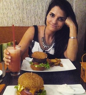 having a great time at fat pumpkin at Green Pumpkin in Riga