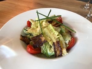 Cesar salad at Green Pumpkin in Riga