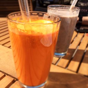 Juices and smoothies  at Green Pumpkin in Riga