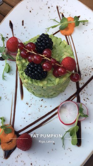 Avocado tartar. at Green Pumpkin in Riga