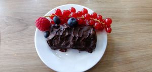 Vegan snicker bar at Green Pumpkin in Riga