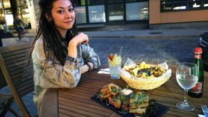 Счастливое ожидание:) at Green Pumpkin in Riga