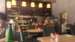 The interior at Green Pumpkin in Riga