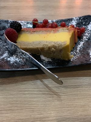 Pumpkin cake at Green Pumpkin in Riga