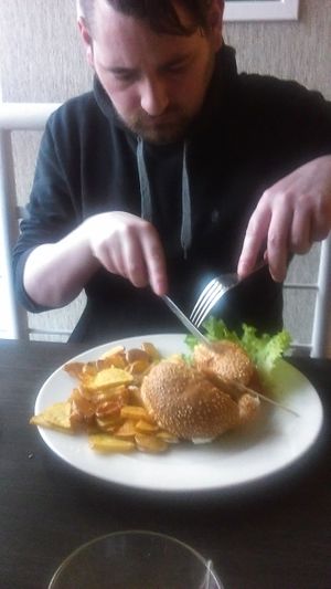 Burger at Green Pumpkin in Riga