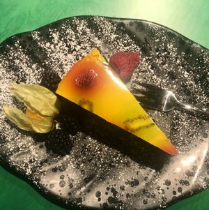 Lemon cheesecake  at Green Pumpkin in Riga