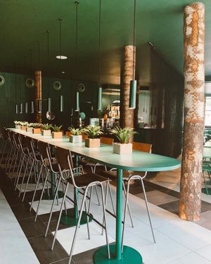 Nice interior at Green Pumpkin in Riga