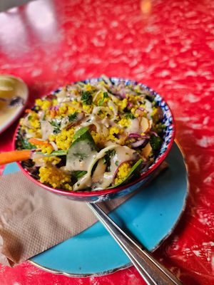 Small salad at The Shroom Room in Christchurch