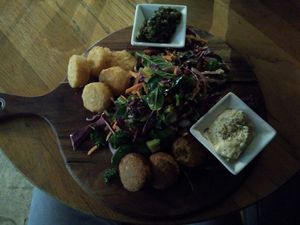 Vegan "Peace Plate" for $17 at The Shroom Room in Christchurch