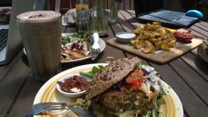 Shroom Room burger at The Shroom Room in Christchurch