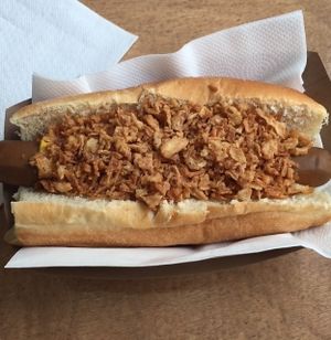 Hot dog! at Le Tricycle in Paris